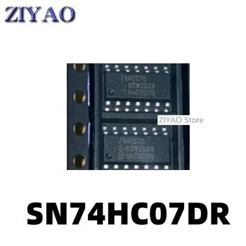 1ШТ SN74HC07DR 74HC07D SOP14 контактный патч-инвертор с открытым коллектором, драйверный чип 0