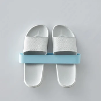 Подставка для обуви Настенный Органайзер для тапочек для ванной Комнаты Экономия места Для хранения Аксессуаров для ванной Комнаты Стойка для обуви Органайзер для шкафа для хранения