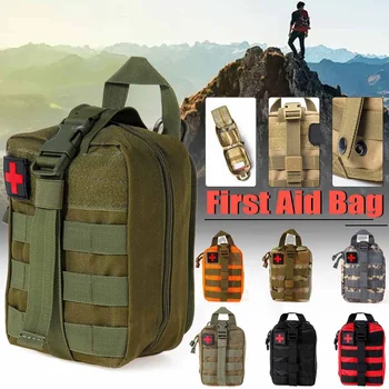 Сумка первой помощи, походная тактическая медицинская сумка, набор для экстренного выживания EMT, Охотничья уличная коробка, нейлоновая сумка большого размера 600D, упаковка 0