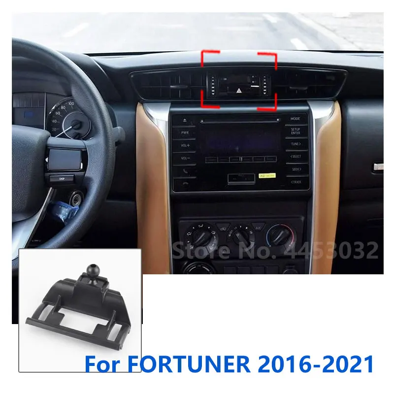 17 мм Специальные Крепления Для Toyota FORTUNER Автомобильный Держатель Телефона GPS Поддерживающий Фиксированный Кронштейн Основание Воздуховыпуска Аксессуары 2016-2021