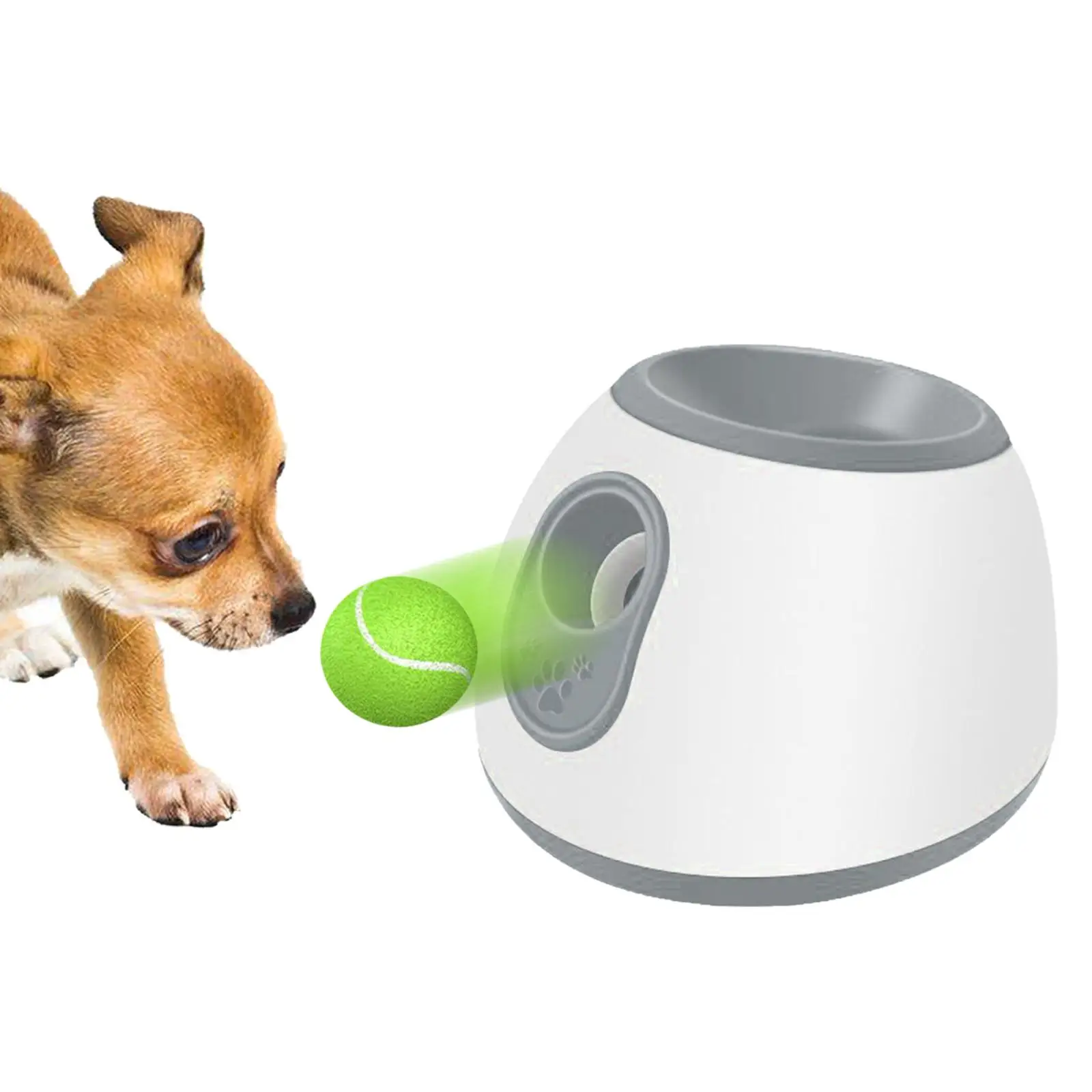 Автоматический пускатель мячей для собак с регулируемой дальностью действия Интерактивная игрушка для обучения метанию 3 мяча в комплекте Устройство для метания мячей