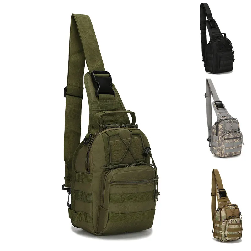Военная сумка через плечо, тактический рюкзак Molle, рюкзак для рыбалки на открытом воздухе, пешего туризма, кемпинга, охоты, спортивного скалолазания, камуфляжный рюкзак 0