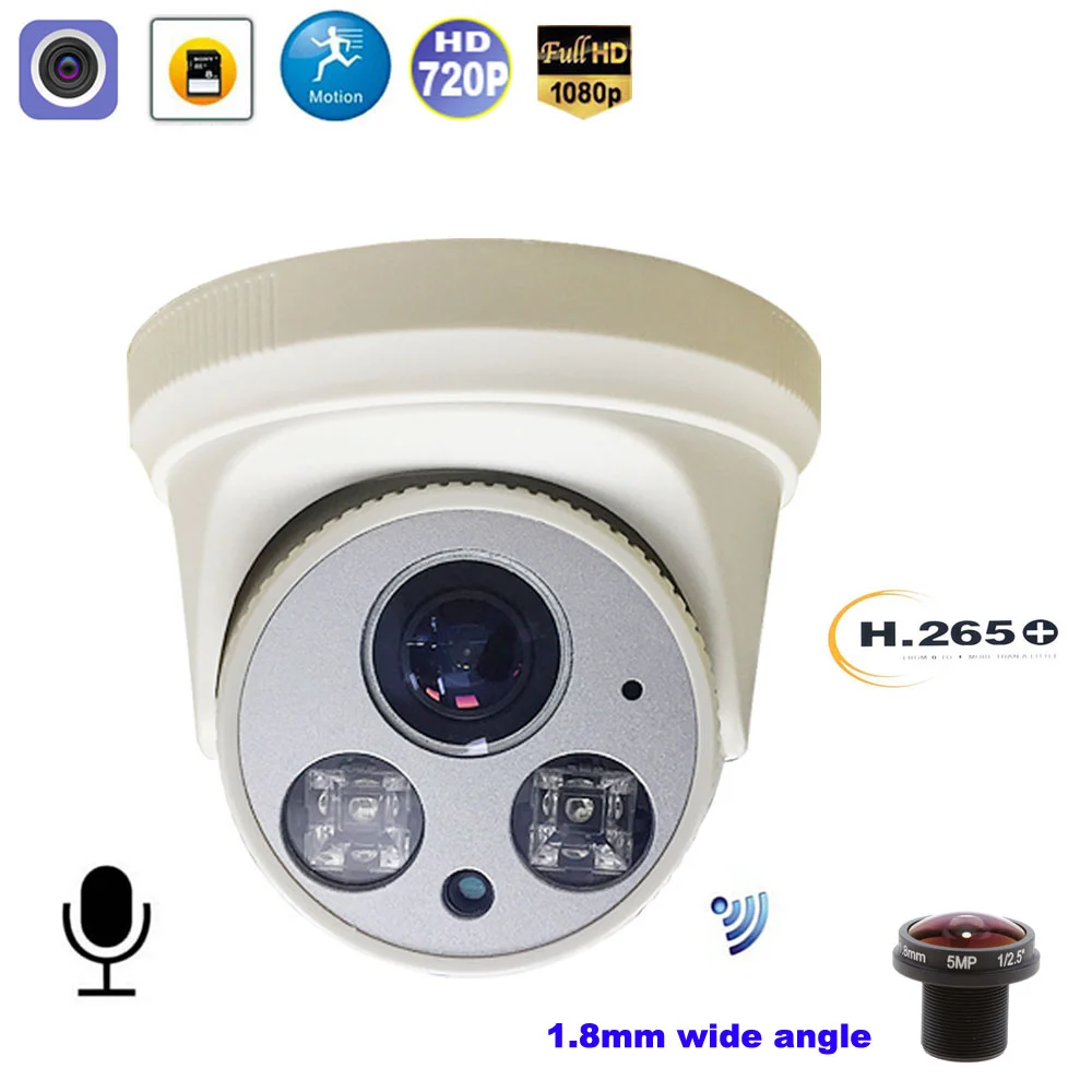 Домашняя охранная Беспроводная Wifi IP-камера 1080P 5MP CMOS 1,8 мм широкоугольная CamHi с обнаружением движения, аудиозаписью, IP-камерой видеонаблюдения