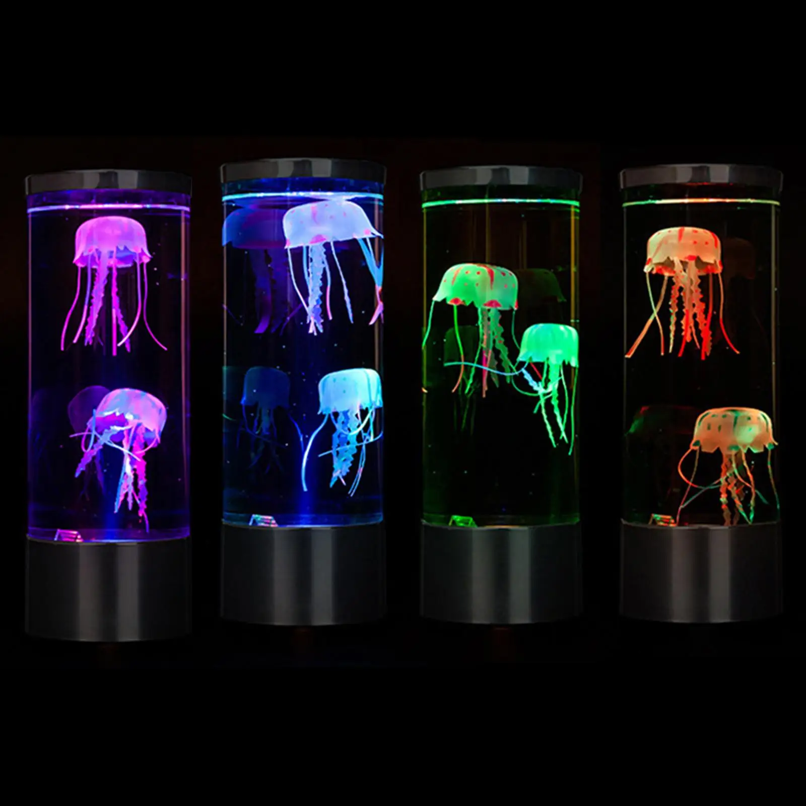 Мини настольная лампа с медузами Настольная декоративная лампа Сенсорная Синтетическая лампа для настроения в аквариуме с медузами