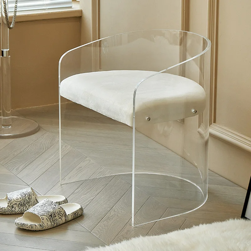 Обеденный стул с пластиковым акцентом для Расслабляющей гостиной, обеденный стул для свадебного офиса, Прозрачная Мебель для комнаты Cafe Sillas De Comedor