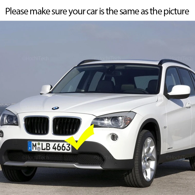 Передняя решетка радиатора, решетки капота -двойная линия для BMW X1 E84 2010-2015 Глянцевая черная Решетка радиатора передней почки автомобиля, автомобильные аксессуары 1