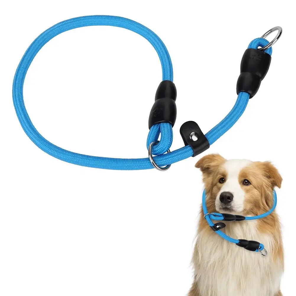 Поводок для дрессировки собак, нейлоновый веревочный ремень, Регулируемый тяговый ошейник для маленьких средних и крупных собак, Аксессуары для домашних животных